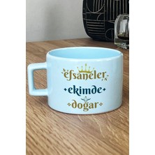 Hedizu Efsaneler Ekimde Doğar Pastel Fincan Sarı Terazi Burcu Doğum Günü Hediyesi