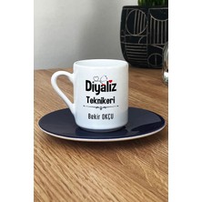 Hedizu Kişiye Özel Diyaliz Teknikeri Türk Kahvesi Fincanı Lacivert Tıp Bayramı Hediyesi