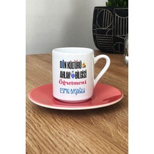 Hedizu Kişiye Özel Din Kültürü Öğretmeni Türk Kahvesi Fincanı Pembe Öğretmenler Günü Hediyesi