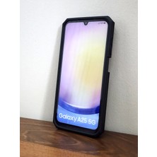 New Level Samsung Galaxy A25 Uyumlu Standlı Siyah Tank Kılıf