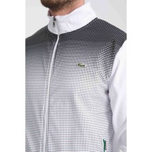 Lacoste Beyaz Slim Fit DAR KALIP Desenli Erkek Eşofman Takımı