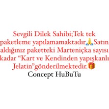 Concept Hubutu 10 Adet (5 Set) Hediyelik Yılbaşı Kartlı Jelatinli Marteniçka Nazar Dilek Bilekliği Seti