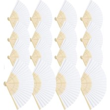 50 Adet Bambu -karışık Renkli Yelpaze