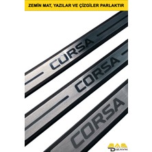 Opel Corsa D Hb Krom Kapı Eşik Koruması 2006-2013 Arası 4 Parça