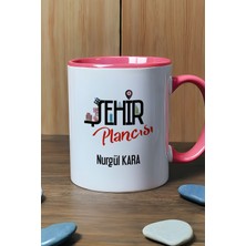 Hedizu Kişiye Özel Şehir Plancısı Kupa Bardak Pembe