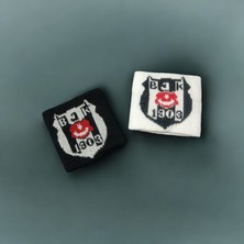 Pink Loca Siyah Futbol Spor Çorap Tozluk 2 Çift ve 2 Adet Bileklik li Beşiktaş