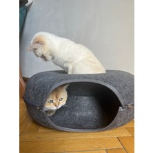 Casugo Casugo 2li Kedi Yatağı  50X50X20 Cm, Çörek Şeklinde, Kolay Temizlik Için Ayrılabilir Tasarım