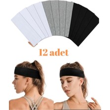12'li Paket Sporcu saç bandı