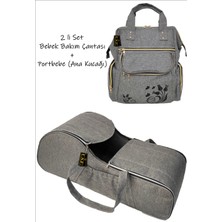 U.S.F Portbebe Ana Kucağı ve Bebek Bakım Çantası 2 Li Set 15 kg Taşıma Kapasitesi ile Kullanışlı