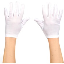 Angel Of Life Beyaz Renk Yetişkin Boy Likralı Gösteri Eldiveni