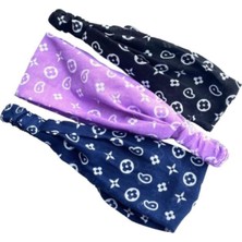 3'lü Desenli Saç Bandana Paketi