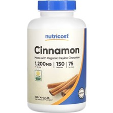 Nutricost Organic Cinnamon (Ceylon Cinnamon) 1,200MG Serving, 150 Capsul