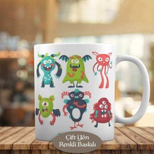 Sevimli Komik Canavar Arkadaşlar Kupa Bardak Hediyelik-214777645