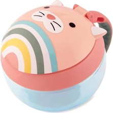 Skip Hop Zoo Kedi Çerez Kabı 700 ml 12 Ay ve Üstü İçin Ergonomik Tasarım ve Kolay Temizlenebilir