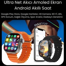 Sonreirr Watch Ultra 2 64GB Hafızalı Kameralı 4g, 5g Sim Kartlı Akıllı Saat Gps, Wifi, Yotube, Google Play, Çocuk Huawei Iphone Uyumlu 8, 9, 10