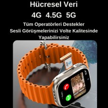 Sonreirr Watch Ultra 2 64GB Hafızalı Kameralı 4g, 5g Sim Kartlı Akıllı Saat Gps, Wifi, Yotube, Google Play, Çocuk Huawei Iphone Uyumlu 8, 9, 10