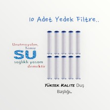 Truva 10 Adet Duş Başlığı Filtresi Kireç Önleyici Filtre