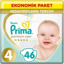 Prima Premium Care Bebek Bezi Ekonomik Paket 4 Beden 46 Adet