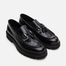 Master's Masters 02ayh292620a100  Deri Siyah Erkek Loafer