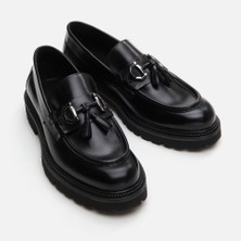 Master's Masters 02ayh292620a100  Deri Siyah Erkek Loafer