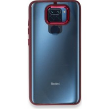 FUJİMAX Xiaomi Redmi Note 9 Kılıf Kenarı Silikon Arkası Darbelere Karşı Sert Pc Dora Kapak