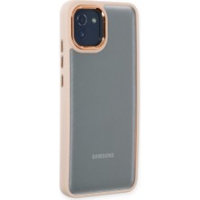 FUJİMAX Samsung Galaxy A03 Kılıf Kenarı Silikon Arkası Darbelere Karşı Sert Pc Dora Kapak