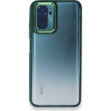 FUJİMAX Xiaomi Redmi Note 10S Kılıf Kenarı Silikon Arkası Darbelere Karşı Sert Pc Dora Kapak