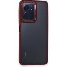 FUJİMAX Xiaomi Redmi Note 12 4g Kılıf Kenarı Silikon Arkası Darbelere Karşı Sert Pc Dora Kapak