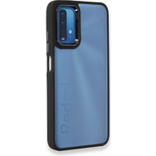 FUJİMAX Xiaomi Redmi 9t Kılıf Kenarı Silikon Arkası Darbelere Karşı Sert Pc Dora Kapak