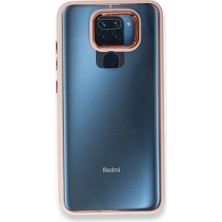 FUJİMAX Xiaomi Redmi Note 9 Kılıf Kenarı Silikon Arkası Darbelere Karşı Sert Pc Dora Kapak