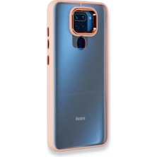 FUJİMAX Xiaomi Redmi Note 9 Kılıf Kenarı Silikon Arkası Darbelere Karşı Sert Pc Dora Kapak