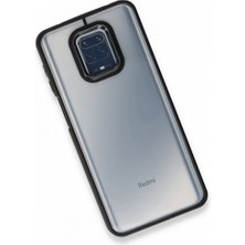 FUJİMAX Xiaomi Redmi Note 9 Pro Kılıf Kenarı Silikon Arkası Darbelere Karşı Sert Pc Dora Kapak