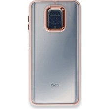 FUJİMAX Xiaomi Redmi Note 9s Kılıf Kenarı Silikon Arkası Darbelere Karşı Sert Pc Dora Kapak