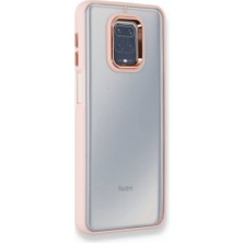 FUJİMAX Xiaomi Redmi Note 9s Kılıf Kenarı Silikon Arkası Darbelere Karşı Sert Pc Dora Kapak