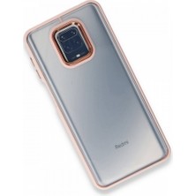 FUJİMAX Xiaomi Redmi Note 9s Kılıf Kenarı Silikon Arkası Darbelere Karşı Sert Pc Dora Kapak