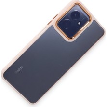 FUJİMAX Xiaomi Redmi Note 12 4g Kılıf Kenarı Silikon Arkası Darbelere Karşı Sert Pc Dora Kapak