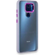 FUJİMAX Xiaomi Redmi Note 9 Kılıf Kenarı Silikon Arkası Darbelere Karşı Sert Pc Dora Kapak