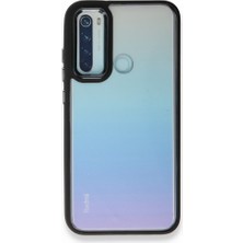 FUJİMAX Xiaomi Redmi Note 8 Kılıf Kenarı Silikon Arkası Darbelere Karşı Sert Pc Dora Kapak