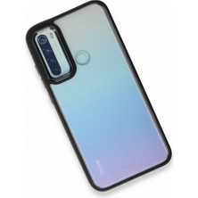 FUJİMAX Xiaomi Redmi Note 8 Kılıf Kenarı Silikon Arkası Darbelere Karşı Sert Pc Dora Kapak