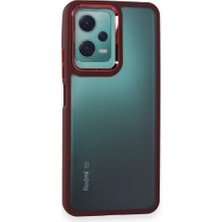 FUJİMAX Xiaomi Redmi Note 12 5g Kılıf Kenarı Silikon Arkası Darbelere Karşı Sert Pc Dora Kapak