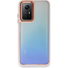 FUJİMAX Xiaomi Redmi Note 12S Kılıf Kenarı Silikon Arkası Darbelere Karşı Sert Pc Dora Kapak