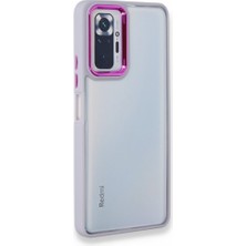 FUJİMAX Xiaomi Redmi Note 10 Pro Kılıf Kenarı Silikon Arkası Darbelere Karşı Sert Pc Dora Kapak