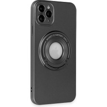 FUJİMAX Apple iPhone 11 Pro Kılıf Stand Özellikli Wireless Şarj Destekli Lens Korumalı Magsafe Lukka Kapak
