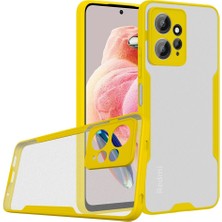 FUJİMAX Xiaomi Redmi Note 12 4g Kılıf Kamera Korumalı Pastel Renkli Esnek Silikon Platin Kapak