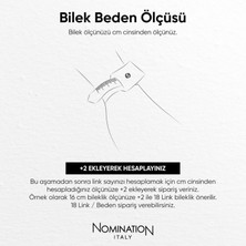 Nomination Italy Composable  Klasik Paslanmaz Çelik Gold Bileklik ve 18K Altın Harf L