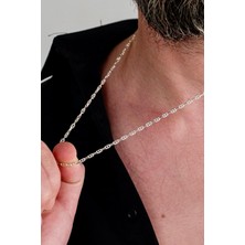 Ricco Jewellery 925 Ayar Gümüş Barlı Forse Zincir • Made In Italy