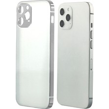 Coteetci Apple iPhone 12 Pro Uyumlu Metal Kenarlık Seri Arka Koruma Kılıf