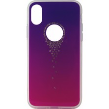 Comma Apple iPhone Xs Uyumlu Taşlı Seri Arka Koruma Kılıf