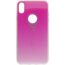 Comma Apple iPhone Xs Max Uyumlu Taşlı Seri Arka Koruma Kılıf