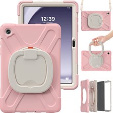 Xfashion Samsung Galaxy Tab A9 Case Rotary Kickstandlı Kayışlı Tablet Kılıfı (Yurt Dışından)